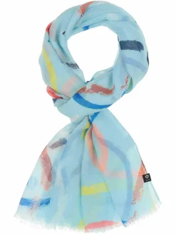 Fraas Schals & Tücher<Damen Schal hellblau gemustert