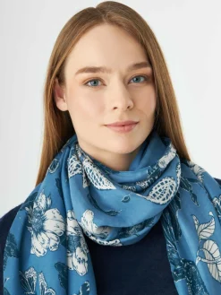 Codello Schals & Tücher<Damen Schal blau bedruckt