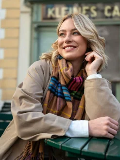 Fraas Schals & Tücher<Damen Schal camel kariert