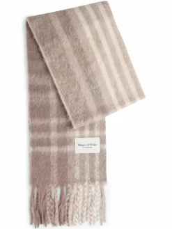 Marc O'Polo Schals & Tücher<Damen Schal mit Alpaka-Anteil taupe kariert