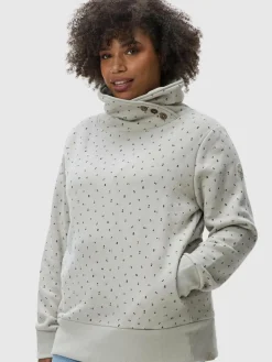 Damen Ragwear Sweatshirts & Sweatjacken>Damen Schalkragenpullover - Angell Plus