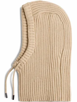 Loevenich Mützen & Hüte<Damen Schalmütze mit Wollanteil beige uni