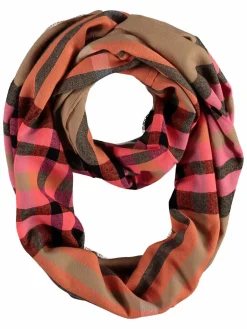Fraas Schals & Tücher<Damen Schlauchschal camel kariert