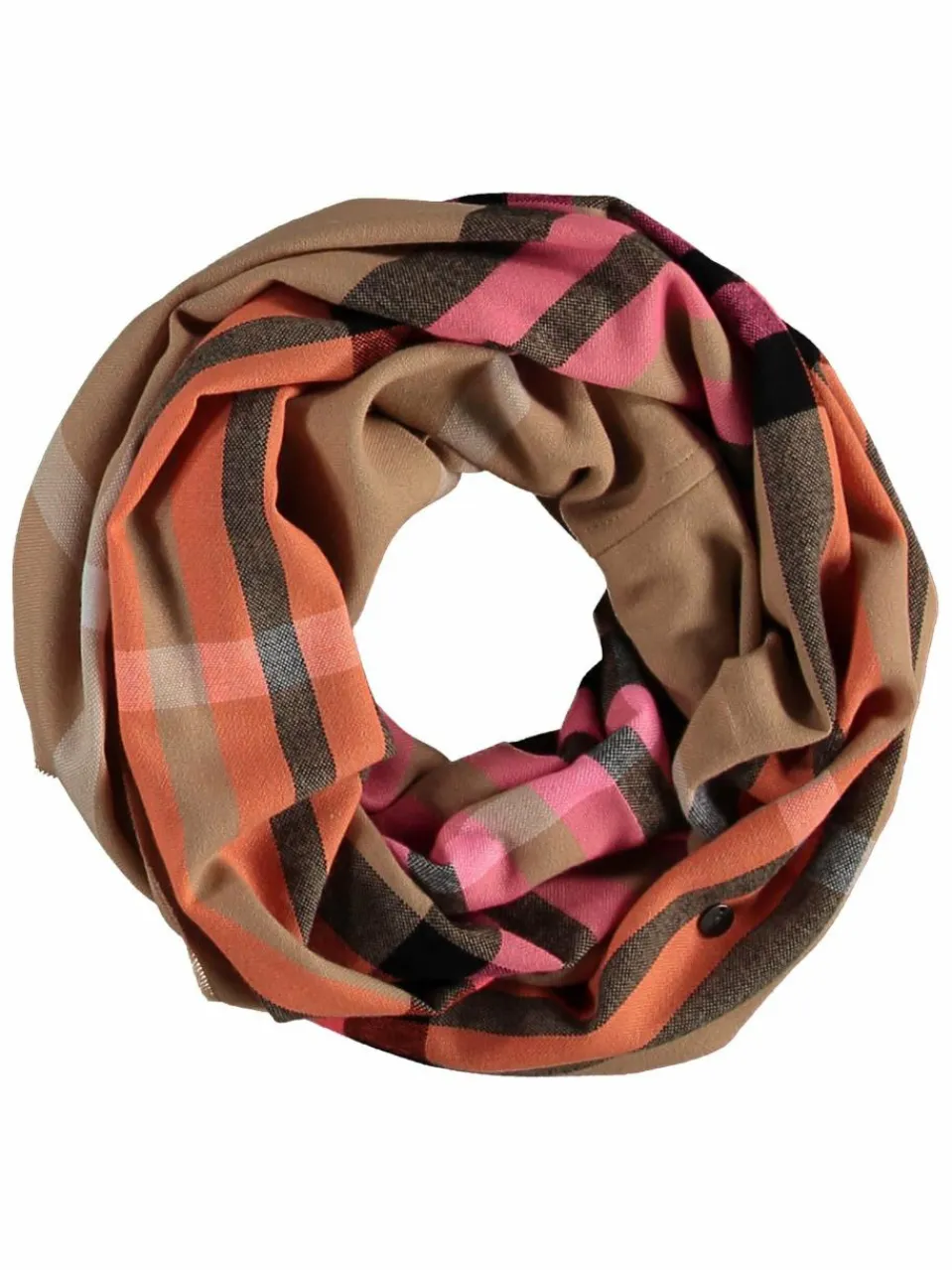 Fraas Schals & Tücher<Damen Schlauchschal camel kariert