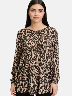 Betty Barclay Blusen<Damen Schlupfbluse schwarz mehrfarbig gemustert