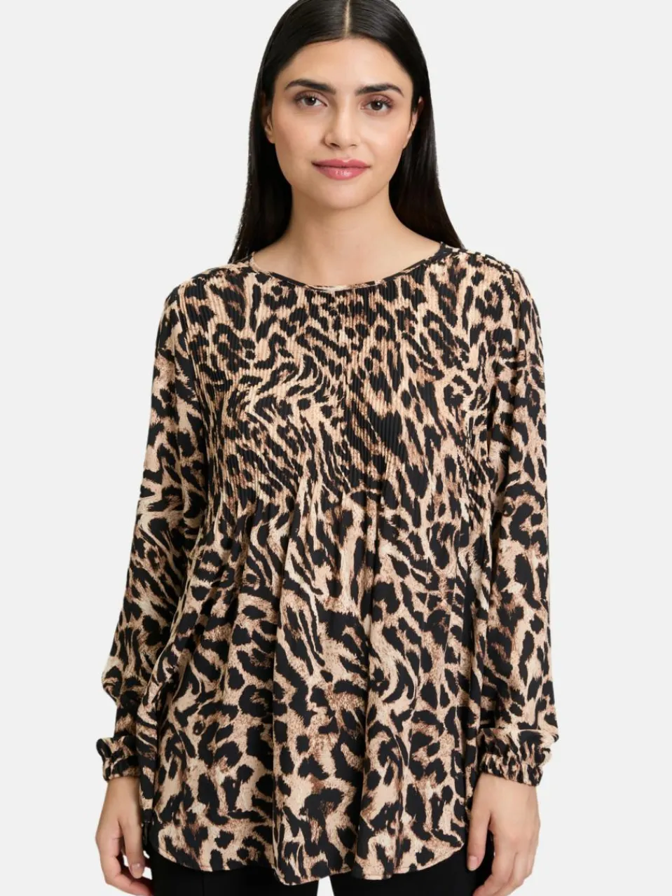 Betty Barclay Blusen<Damen Schlupfbluse schwarz mehrfarbig gemustert