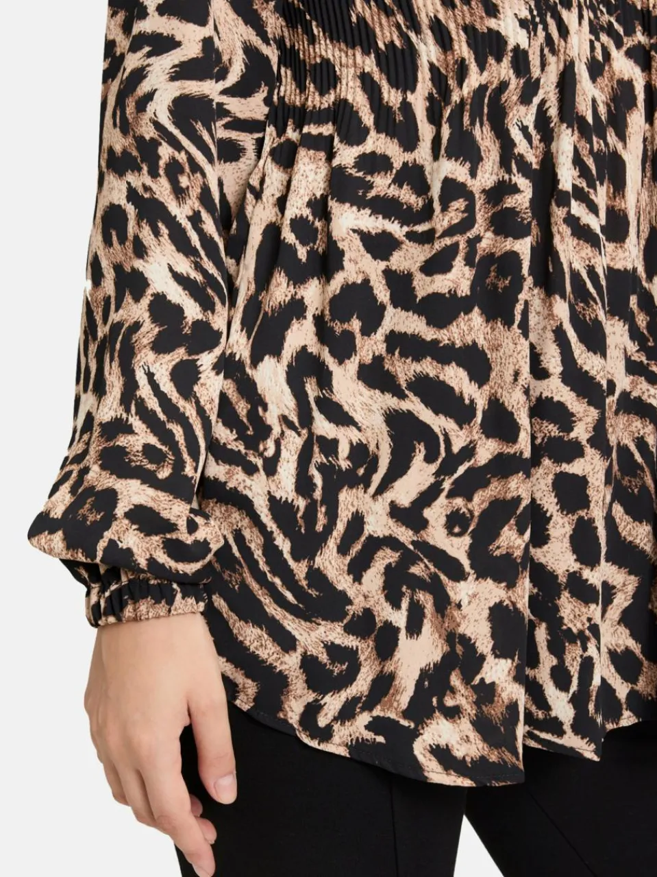 Betty Barclay Blusen<Damen Schlupfbluse schwarz mehrfarbig gemustert