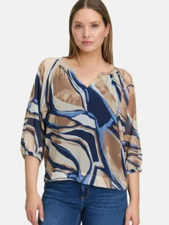 Betty & Co Blusen<Damen Schlupfbluse mehrfarbig gemustert