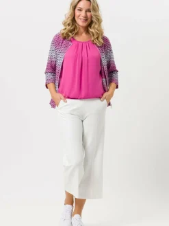 Frank Walder Hosen<Damen Schlupfhose MIA ecru weiß uni