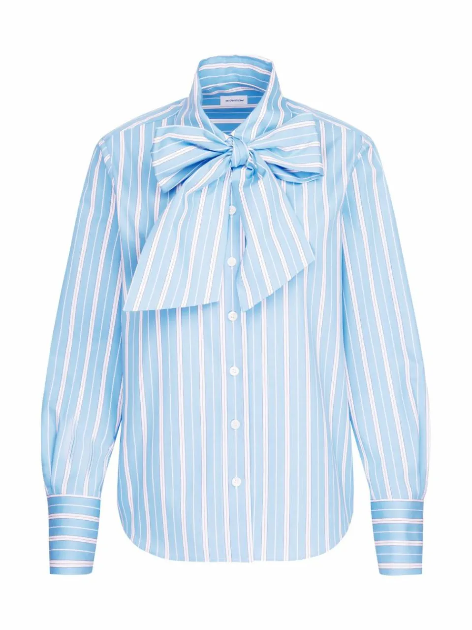 Seidensticker Blusen<Damen Schluppenbluse - Streifen blau gestreift