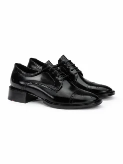 Lloyd Schnürschuhe<Damen Schnürschuh schwarz uni