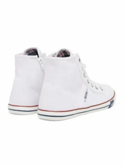 Mustang Schnürschuhe<Damen Schuhe weiß uni