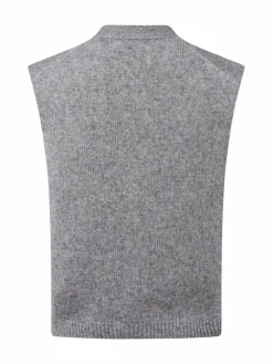 Marc O'Polo Jacken & Westen|Pullover & Strickjacken<Damen Schurwoll-Weste grau meliert