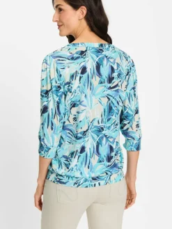 Olsen Shirts & Tops<Damen Shirt blau gemustert