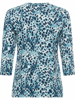 Olsen Shirts & Tops<Damen Shirt blau bedruckt