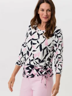 Frank Walder Shirts & Tops<Damen Shirt mehrfarbig gemustert