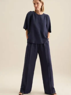 Seidensticker Blusen<Damen Shirtbluse - Uni blau uni