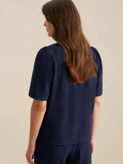 Seidensticker Blusen<Damen Shirtbluse - Uni blau uni