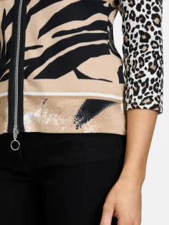 Betty Barclay Sweatshirts & Sweatjacken<Damen Shirtjacke mehrfarbig schwarz gemustert