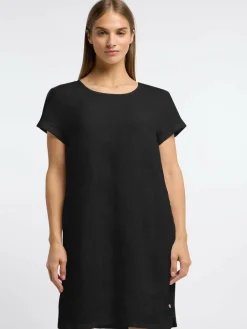 Frieda & Freddies Kleider<Damen Shirtkleid schwarz uni
