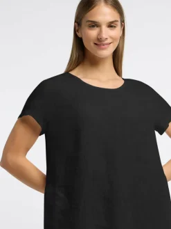 Frieda & Freddies Kleider<Damen Shirtkleid schwarz uni