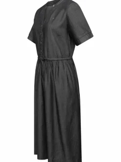 Ragwear Kleider<Damen Shirtkleid - Casarea Denim schwarz meliert