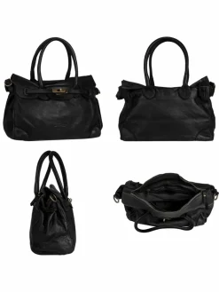 Samantha Look Taschen & Rucksäcke<Damen Shopper schwarz uni