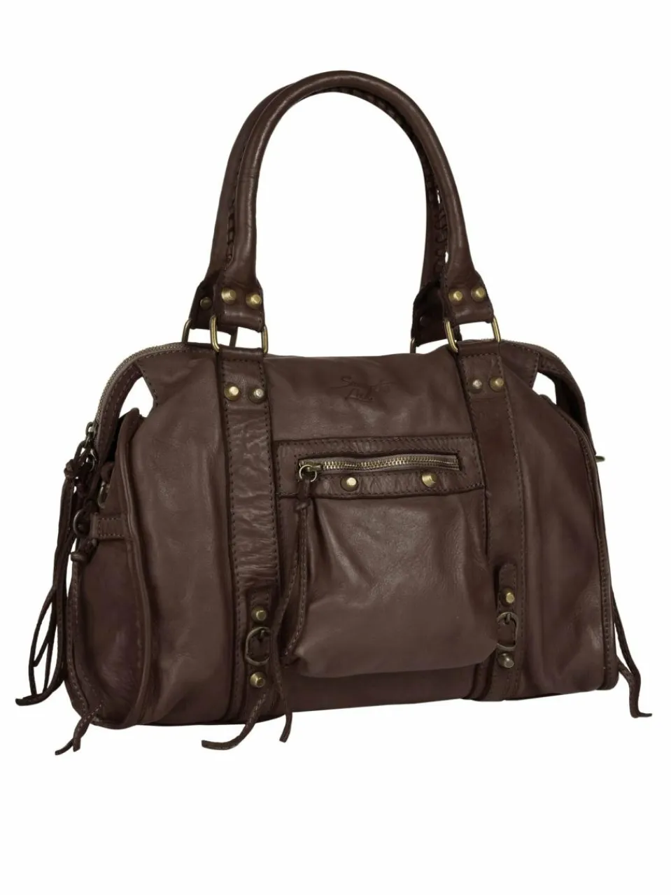 Samantha Look Taschen & Rucksäcke<Damen Shopper braun uni