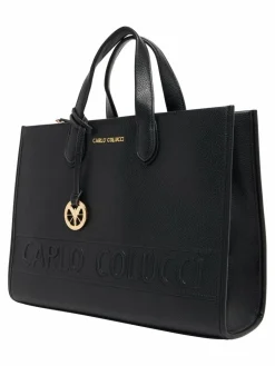 Carlo Colucci Taschen & Rucksäcke<Damen Shopper - Emanuelli schwarz gemustert