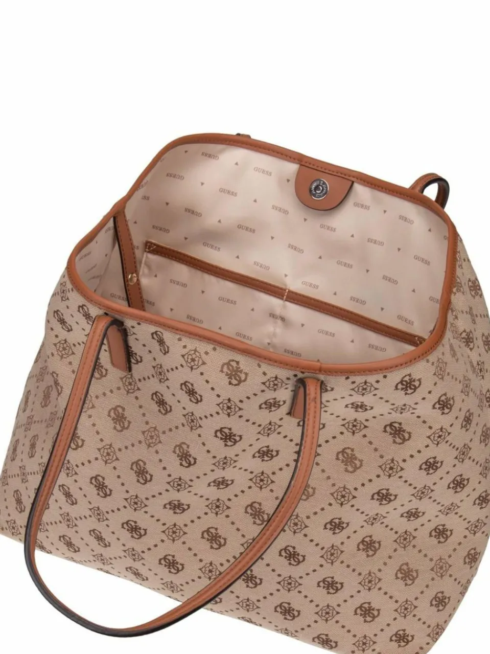 GUESS Taschen & Rucksäcke<Damen Shopper - Neda Large 2 in 1 TO 54240 Logo braun uni