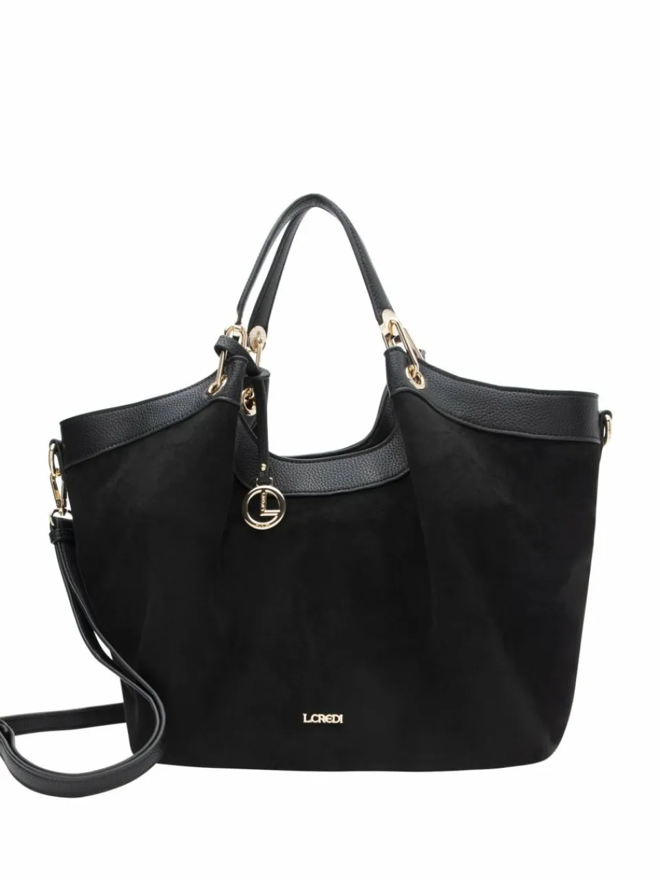 L.Credi Taschen & Rucksäcke<Damen Shopper - Pheline schwarz uni