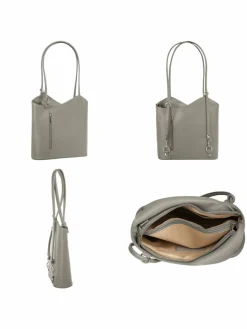 Cluty Taschen & Rucksäcke<Damen Shopper - Rucksack - Kombination grau uni
