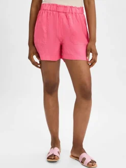 Damen Marie Lund Hosen>Damen Shorts aus Leinen