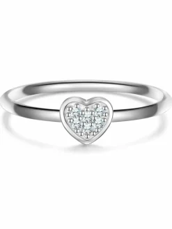 Glanzstücke München Schmuck<Damen Silberring - Herz silber uni