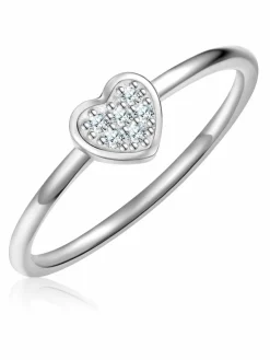 Glanzstücke München Schmuck<Damen Silberring - Herz silber uni