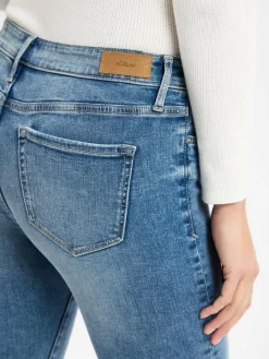 s.Oliver Jeans<Damen Skinny Fit Jeans - Izabell bleached uni