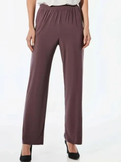 Goldner Hosen<Damen Slinky-Hose - Bequeme Slinky-Hose mit Schlupfbund lila uni