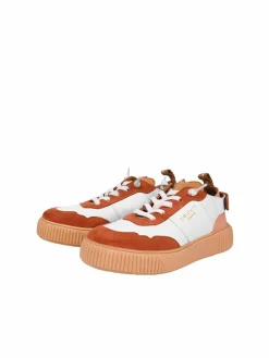 Crickit Sneaker<Damen Sneaker - PARIA weiß braun uni