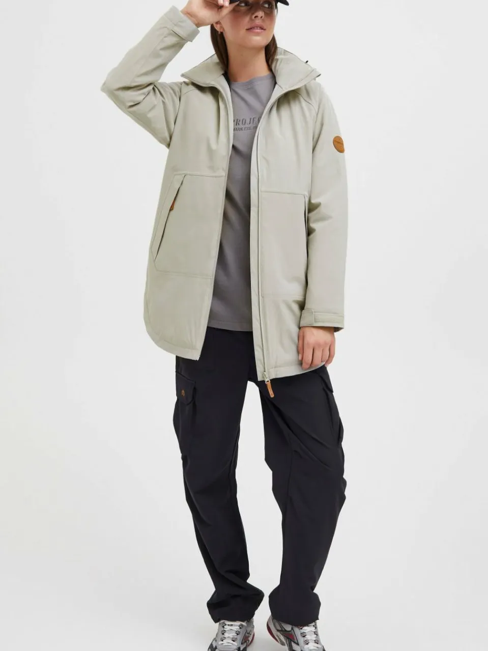 North Bend Jacken & Westen<Damen Softshelljacke grau uni