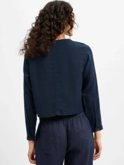 Damen Marie Lund Blazer>Damen Sommerbluse aus Leinen