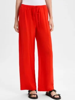 Msch Copenhagen Hosen<Damen Sommerhose - MSCHHenra Ladonna rot strukturiert