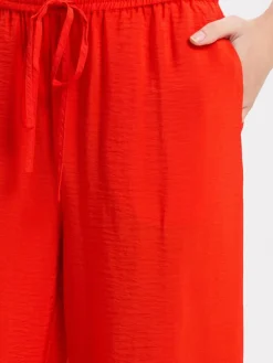 Msch Copenhagen Hosen<Damen Sommerhose - MSCHHenra Ladonna rot strukturiert