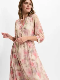 More & More Kleider<Damen Sommerkleid altrosa gemustert