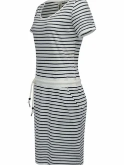 Ragwear Kleider<Damen Sommerkleid - Baomi weiß gestreift