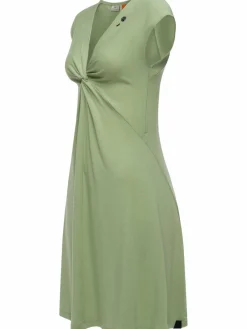 Ragwear Kleider<Damen Sommerkleid - Comfrey Solid grün uni