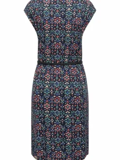 Ragwear Kleider<Damen Sommerkleid - Lilithe Ikat marine gemustert