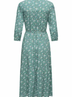Ragwear Kleider<Damen Sommerkleid - Meve grün gemustert