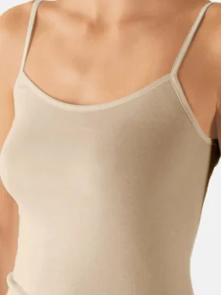 Nina von C. Shirts & Tops<Damen Spaghetti Top - 3er Pack Daily beige nude uni