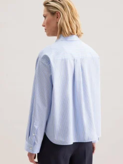 Damen Seidensticker Blusen>Damen Stehkragenbluse - Gestreift