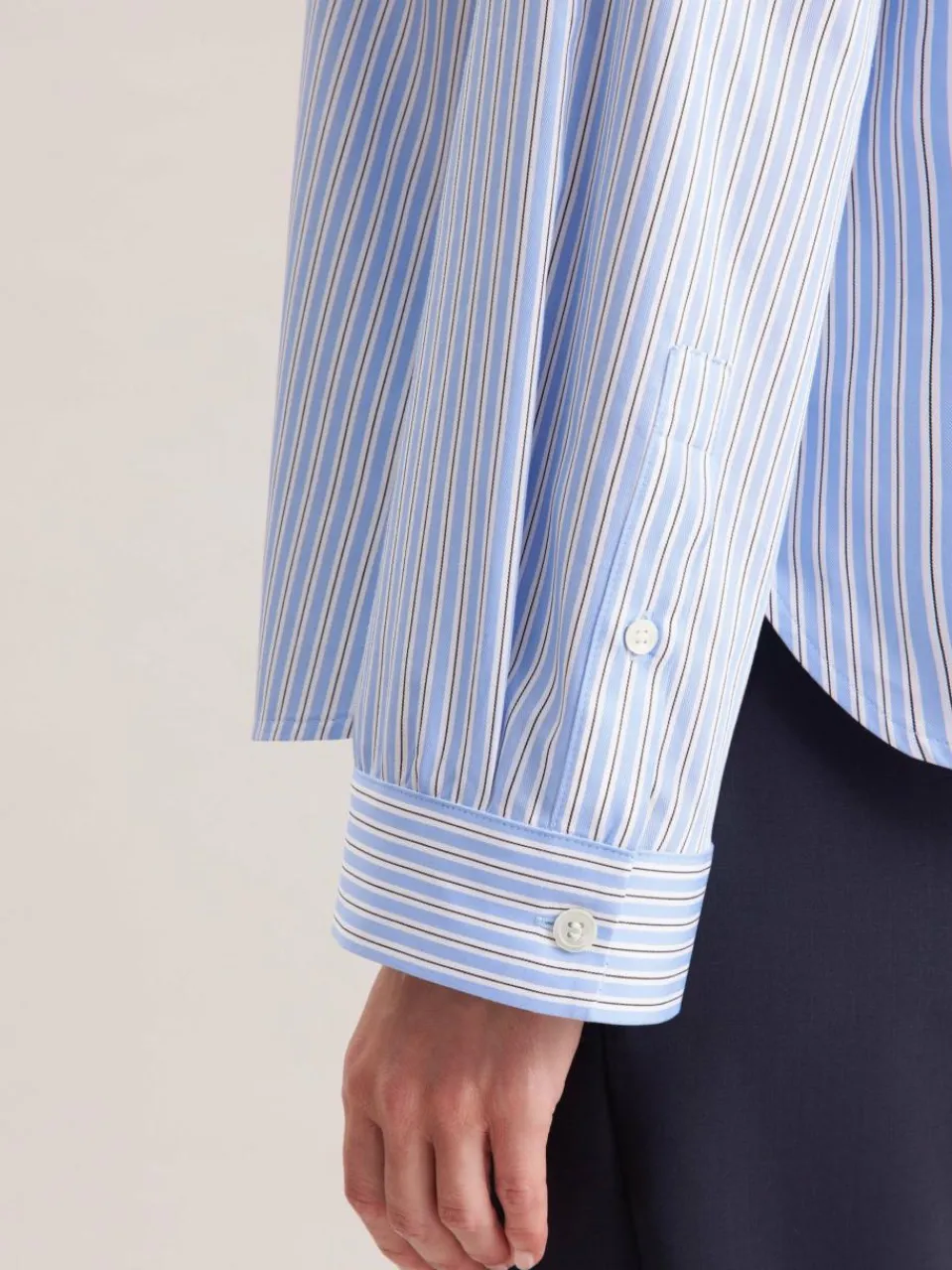 Damen Seidensticker Blusen>Damen Stehkragenbluse - Gestreift